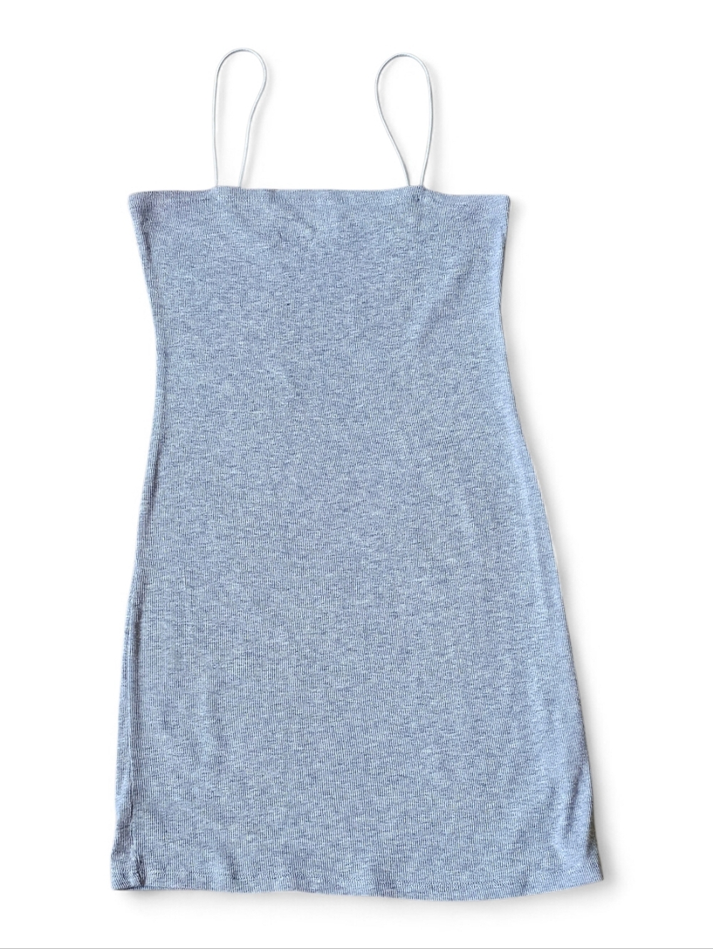 Ambiance Gray Ribbed Mini Dress Size M